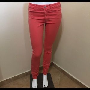 Joe’s Jeans Visionaire Skinny Coral Pink W27 L32